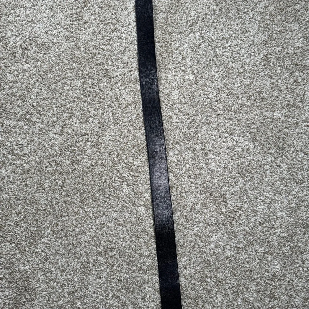 Justin Mens Black Leather Belt 42 Montana Silversmiths America Bear Arms‎ Buckle